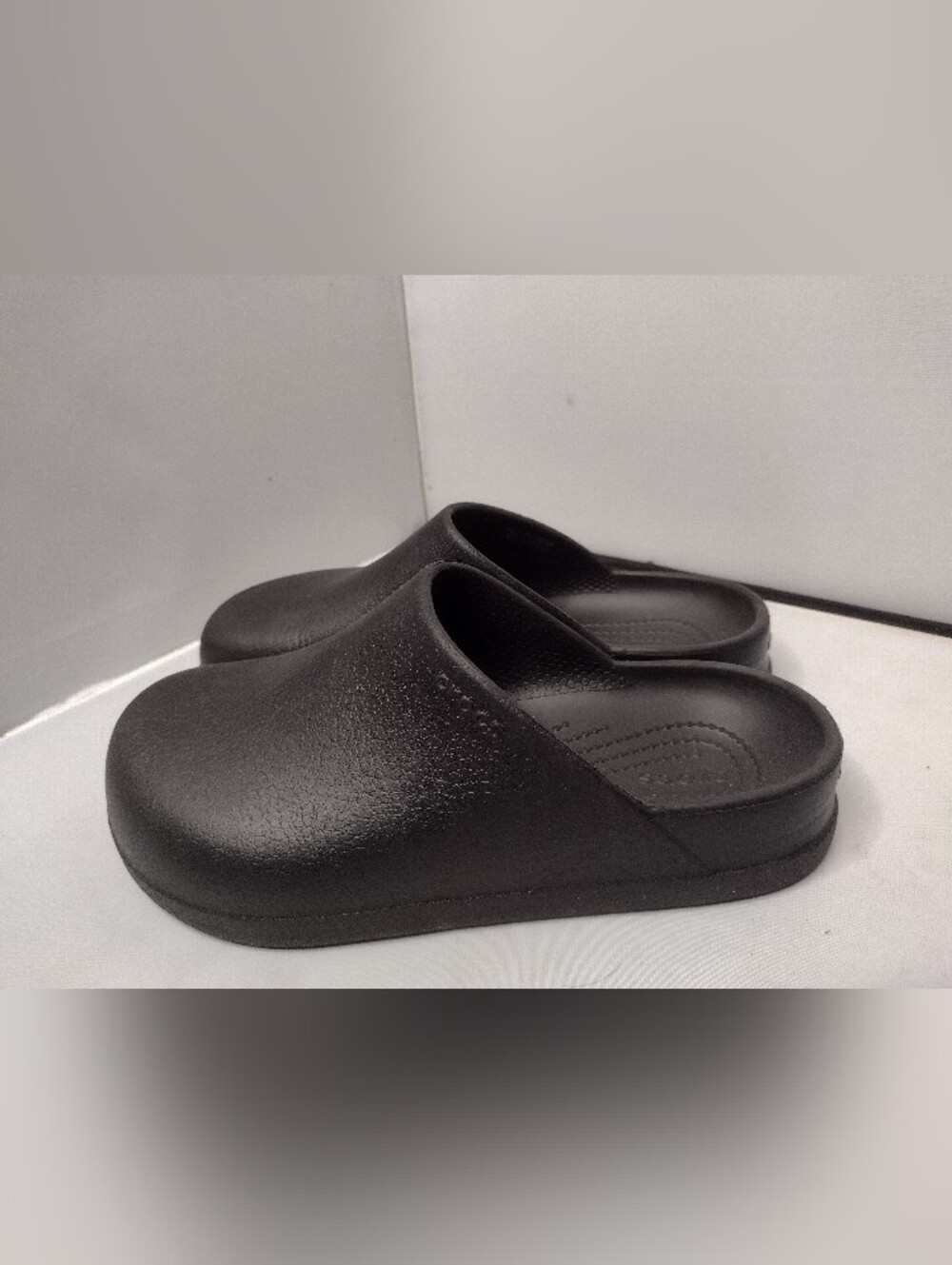 Crocs Unisex Dylan Clog Shoes Mules M5 W7 Black Comfort Slip On A15